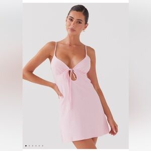 NWT Flora Linen Mini Dress Peppermayo